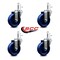 Service Caster 4'' Solid Polyurethane Wheel Swivel 7/16'' Grip Ring Stem Caster Set, 4PK SCC-GR20S414-SPUS-716138-4 - alternate 2